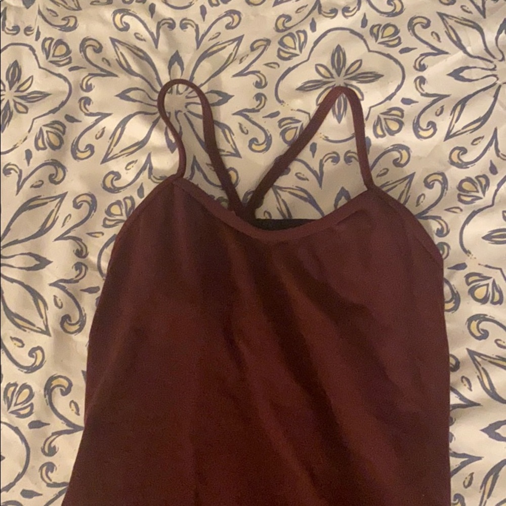 Lululemon size 2 maroon racer back tank